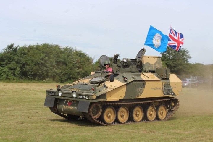 a military vehicle